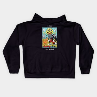 The Moon - Mystical Medleys - Vintage Rubber Hose Cartoon Tarot Kids Hoodie